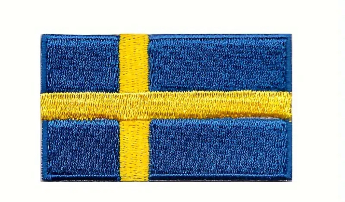 Swedish patch flag