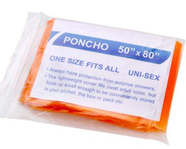 disposable poncho