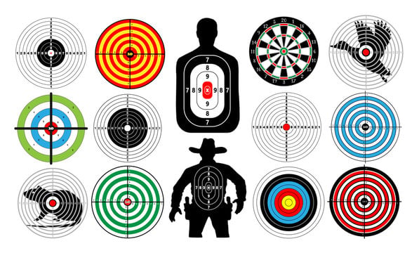 What kinds of targets are ideal for rifle shooting?